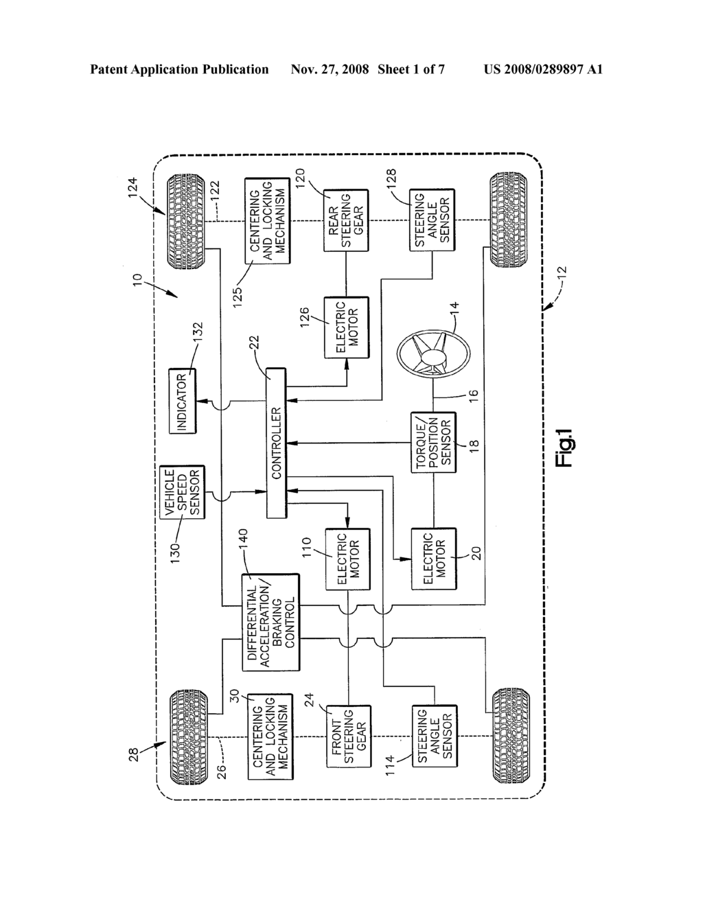 Steering Apparatus for a Vehicle Having Front and Rear Steerable Wheels - diagram, schematic, and image 02