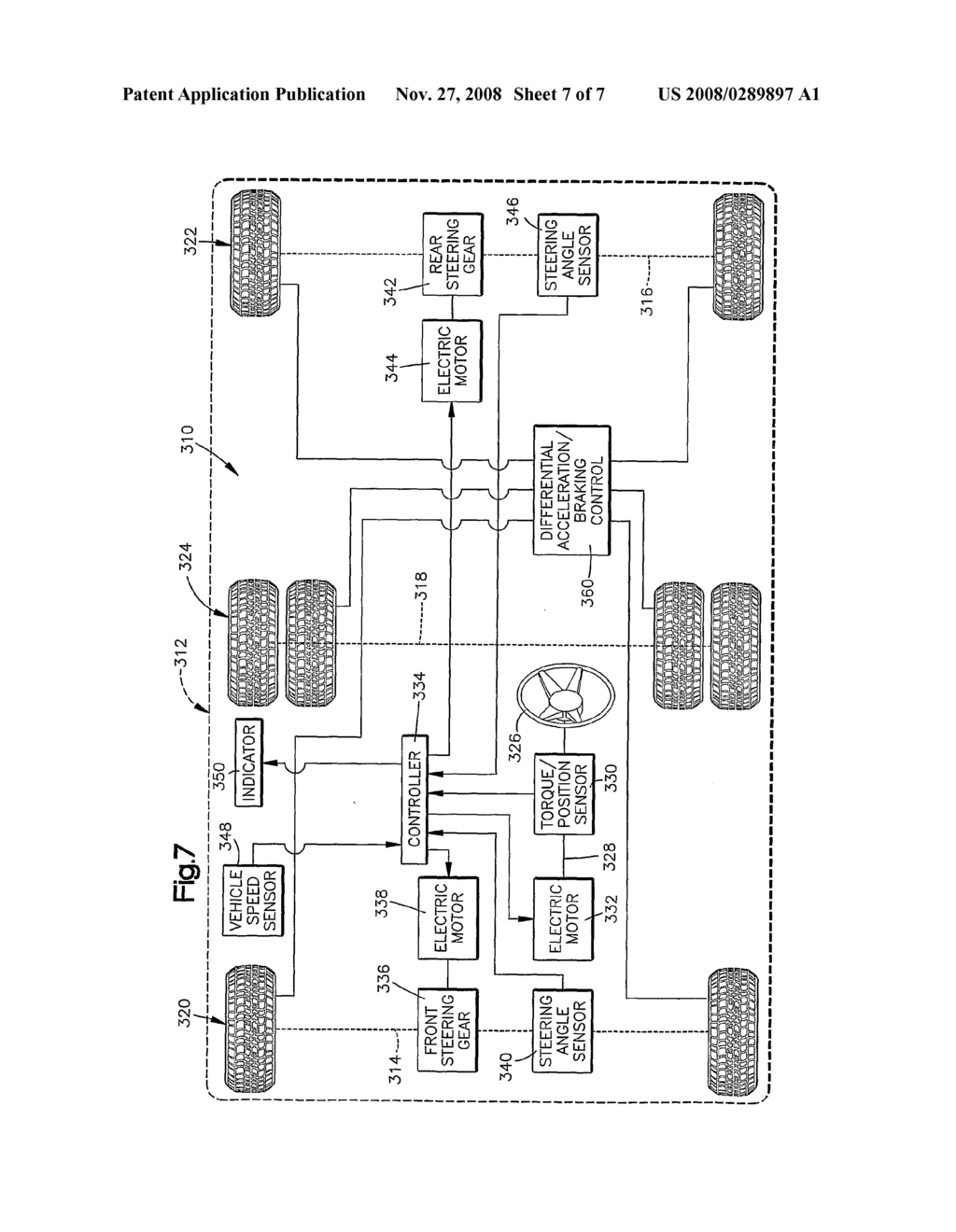 Steering Apparatus for a Vehicle Having Front and Rear Steerable Wheels - diagram, schematic, and image 08