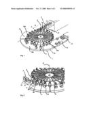 APPARATUS FOR DISPLACING UNITS RELATIVE TO A TRANSPORT TRACK diagram and image