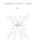 Electron beam device diagram and image