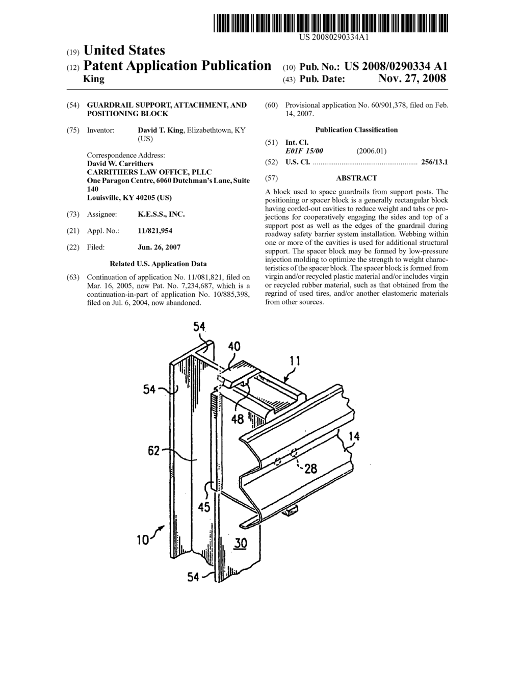 Guardrail support, attachment, and positioning block - diagram, schematic, and image 01