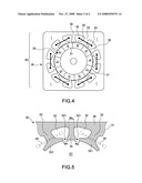 Brushless permanent magnet motor with unequal-width slots and method of producing the same diagram and image