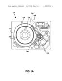 Post-assembly head/disk offset adjuster diagram and image