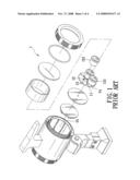 LED LAMP WITH A PERFORATED COVER PLATE diagram and image