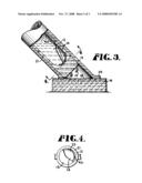 Applicator for coloring antiseptic diagram and image