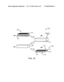 Electrically and thermally conductive carbon nanotube or nanofiber array dry adhesive diagram and image