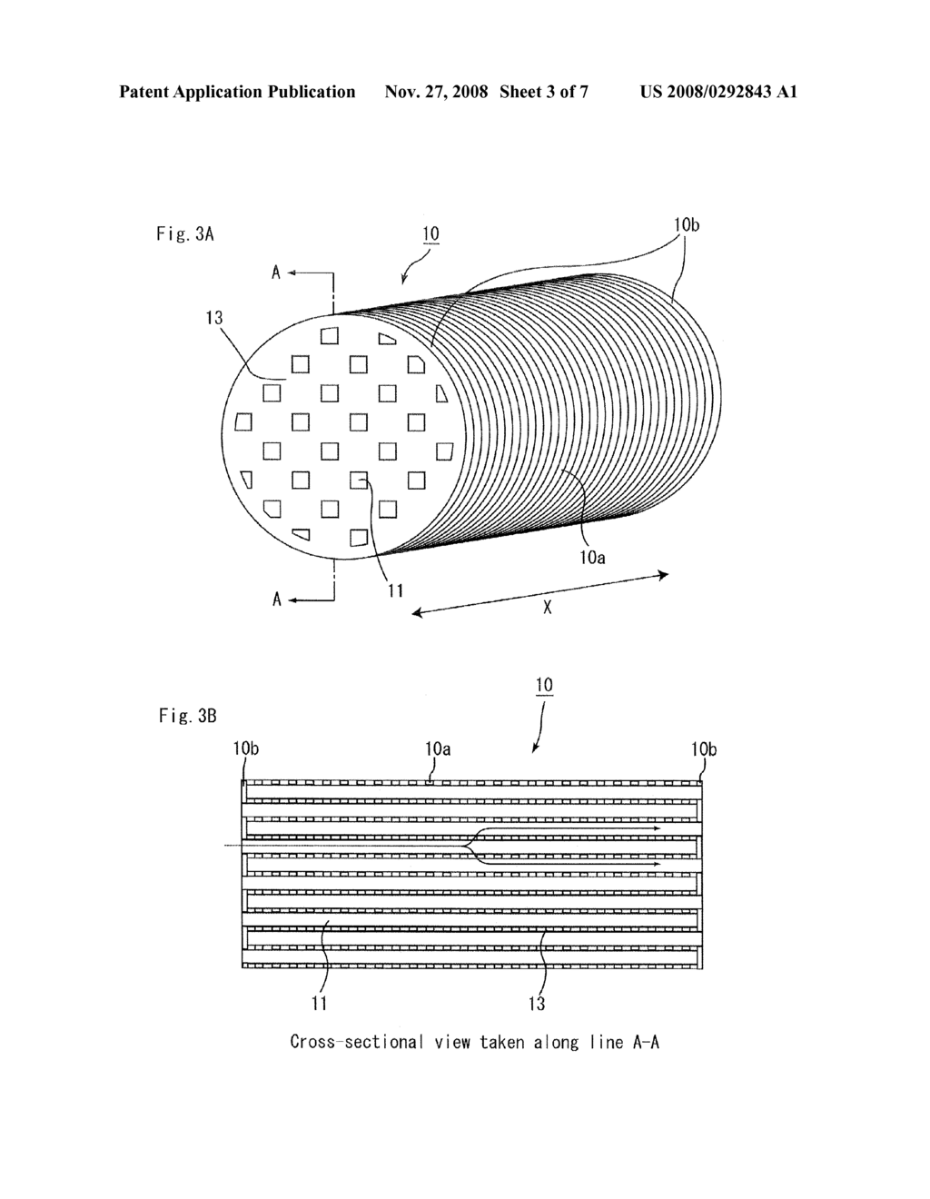 HONEYCOMB STRUCTURE, METHOD FOR MANUFACTURING HONEYCOMB STRUCTURE AND EXHAUST GAS PURIFYING DEVICE - diagram, schematic, and image 04