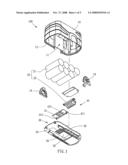 Battery module for power hand tool diagram and image