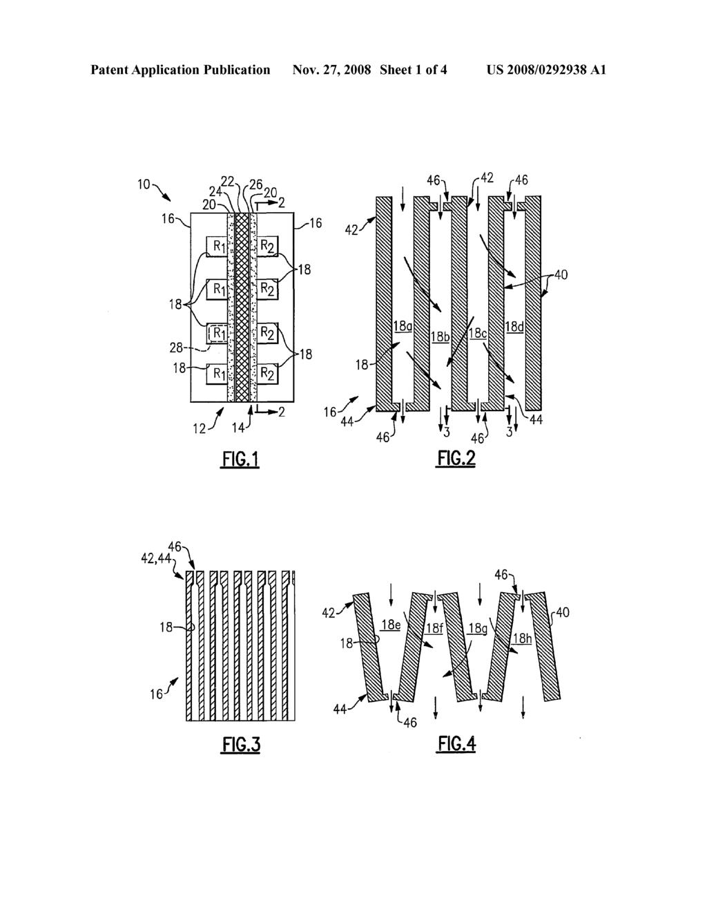 Fuel Cell Flow Field Channel with Partially Closed End - diagram, schematic, and image 02