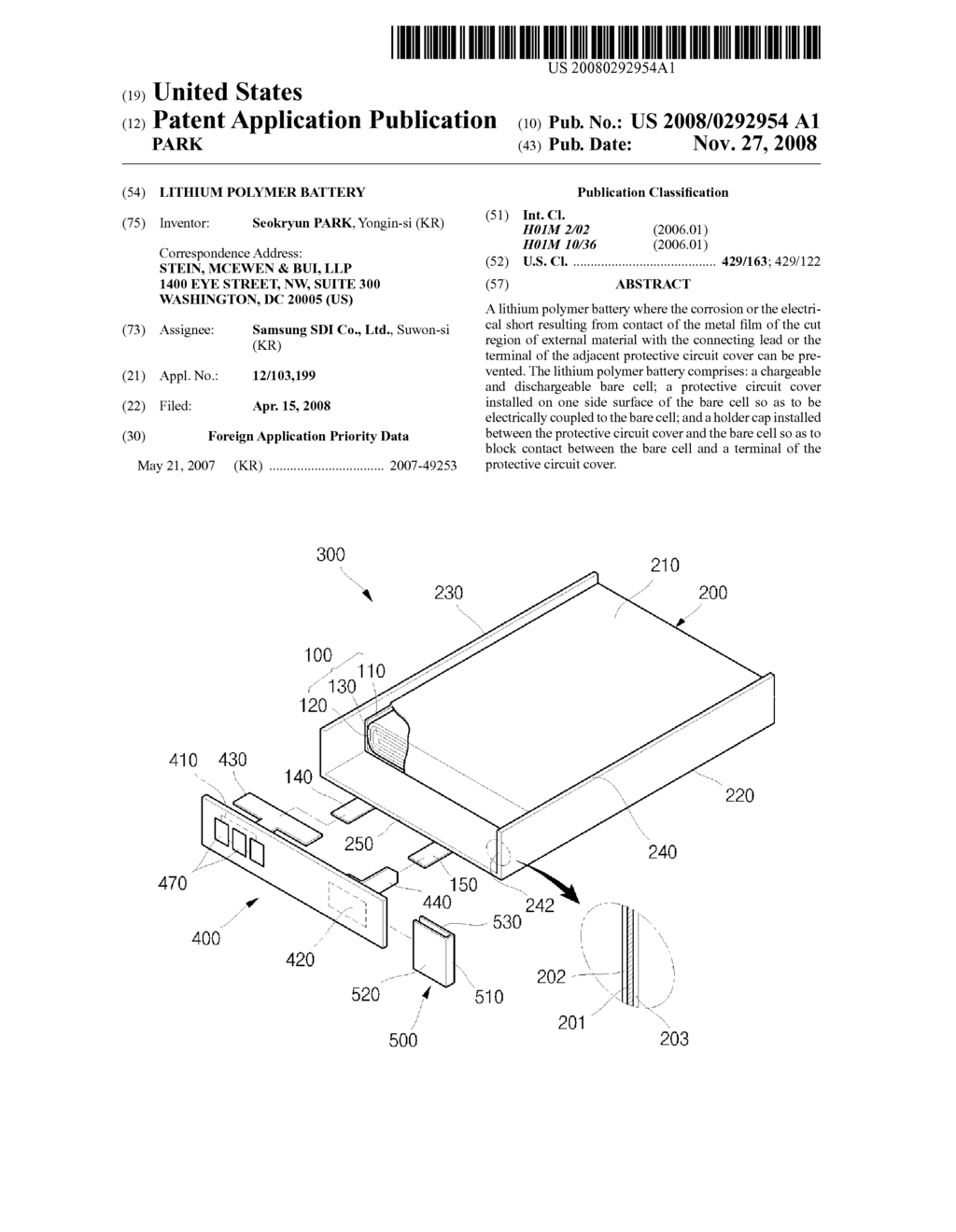 LITHIUM POLYMER BATTERY - diagram, schematic, and image 01