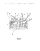 WIRE LEAD GUIDE AND METHOD FOR TERMINATING A COMMUNICATIONS CABLE diagram and image