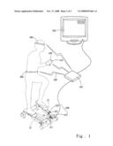 Video interaction device for a whole-body sport game diagram and image