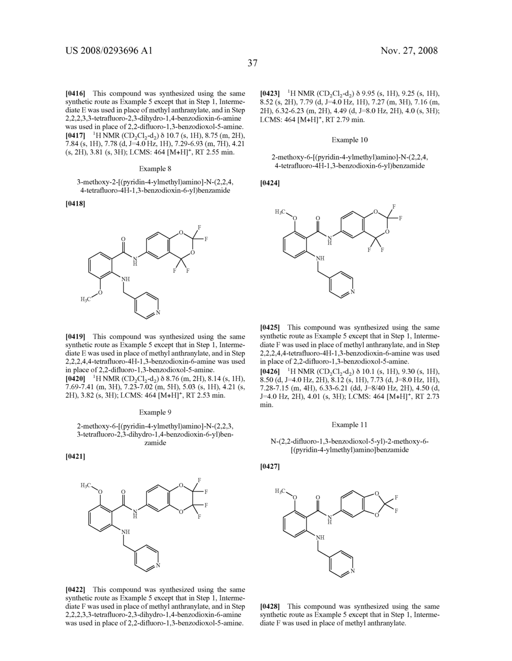 2-Aminoarylcarboxamides Useful as Cancer Chemotherapeutic Agents - diagram, schematic, and image 38