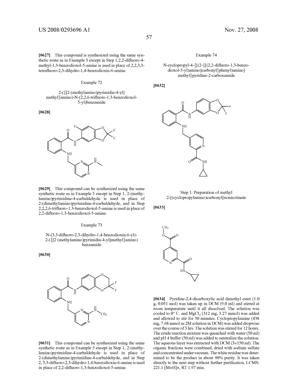 2-Aminoarylcarboxamides Useful as Cancer Chemotherapeutic Agents - diagram, schematic, and image 58