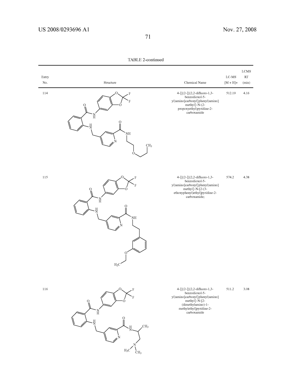 2-Aminoarylcarboxamides Useful as Cancer Chemotherapeutic Agents - diagram, schematic, and image 72