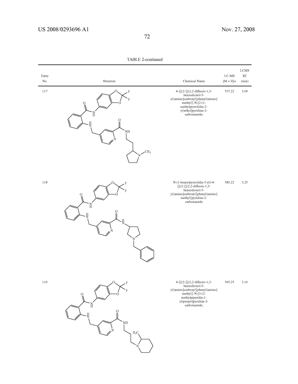 2-Aminoarylcarboxamides Useful as Cancer Chemotherapeutic Agents - diagram, schematic, and image 73