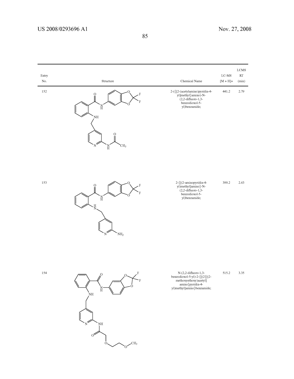 2-Aminoarylcarboxamides Useful as Cancer Chemotherapeutic Agents - diagram, schematic, and image 86