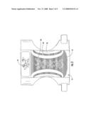 Absorbent article having a wetness indicator diagram and image