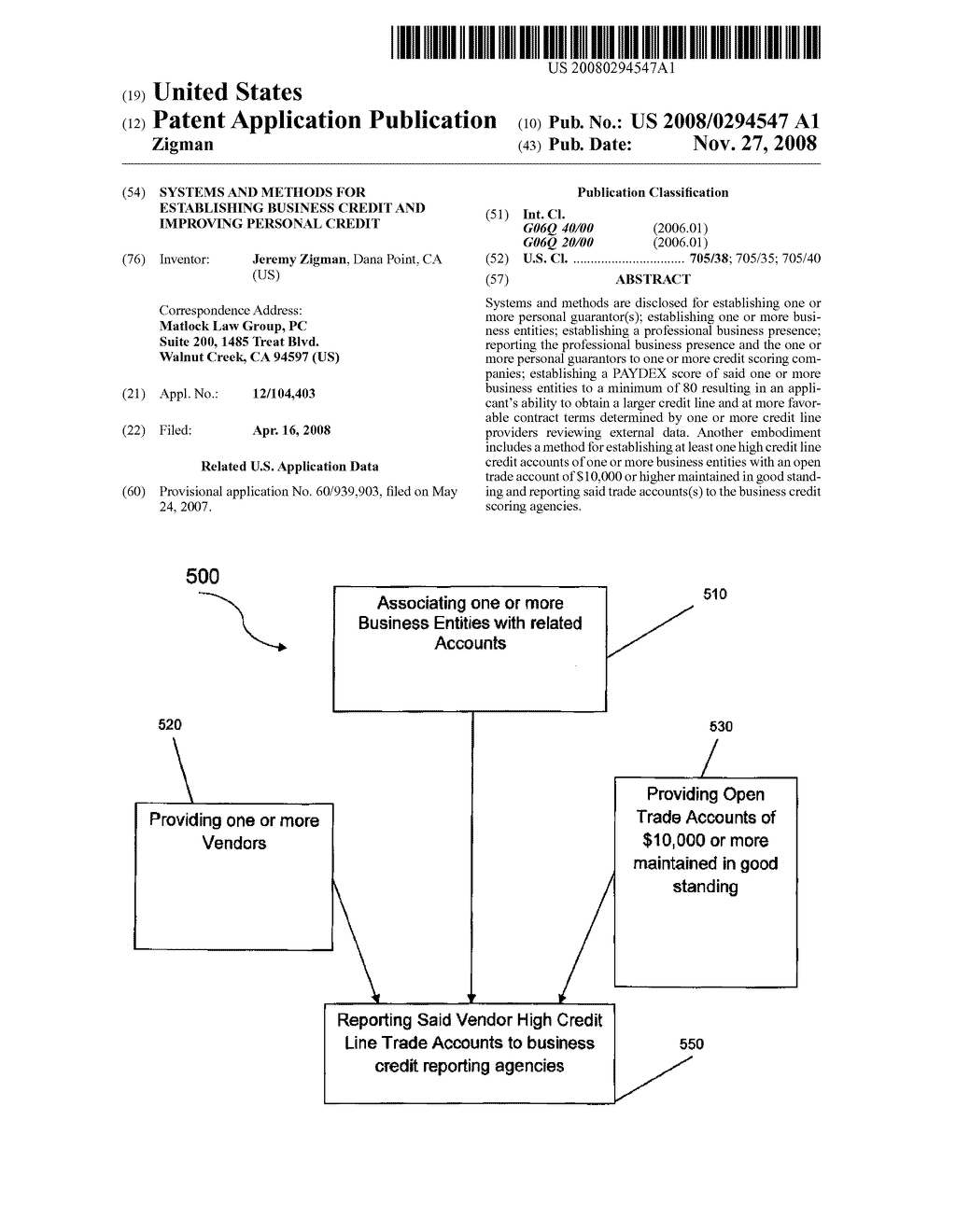 SYSTEMS AND METHODS FOR ESTABLISHING BUSINESS CREDIT AND IMPROVING PERSONAL CREDIT - diagram, schematic, and image 01