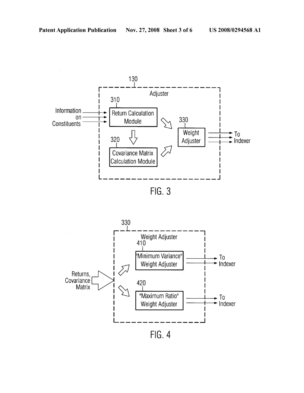 Indexing a financial instrument having optimized constituent weights - diagram, schematic, and image 04