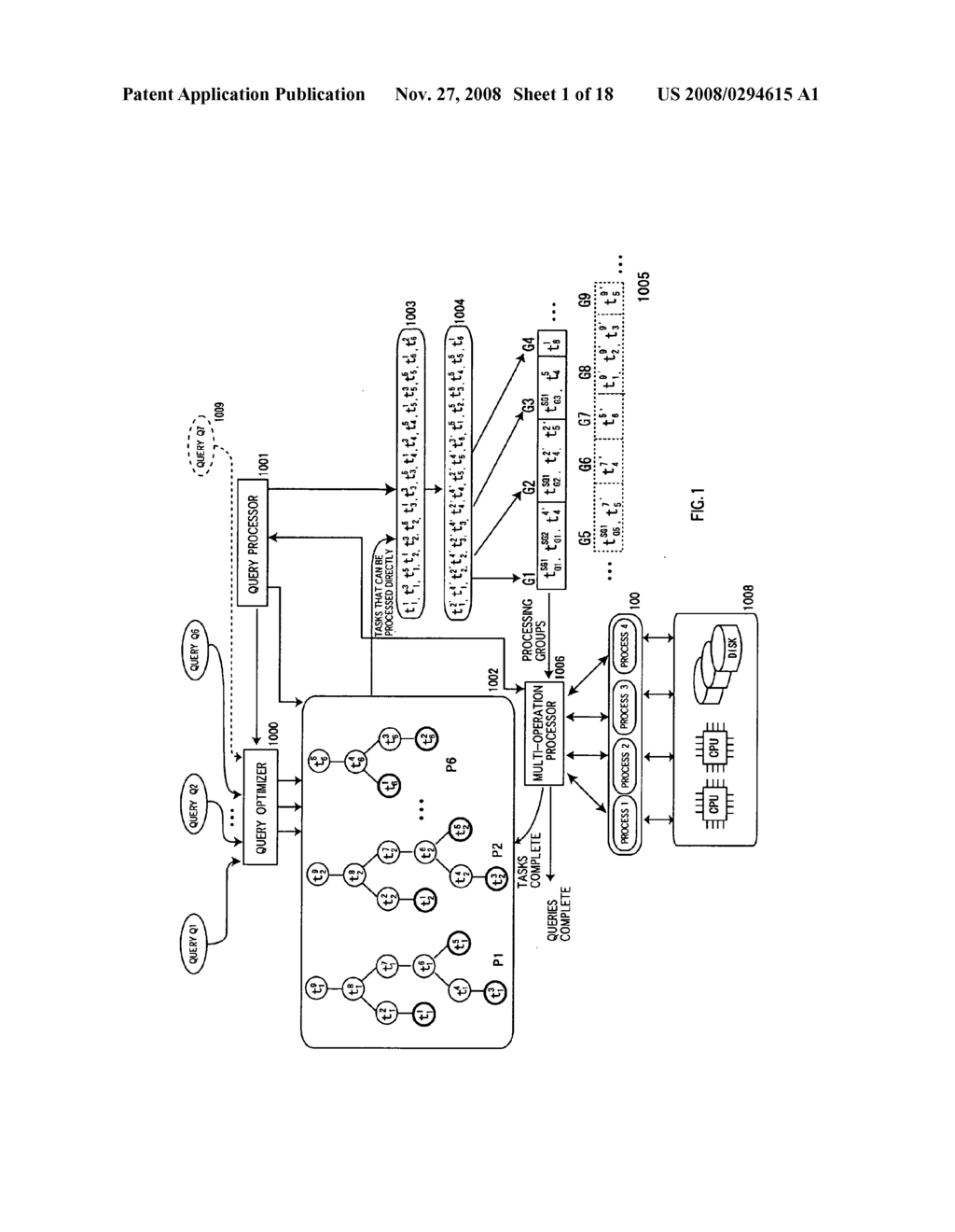 Query processing system of a database using multi-operation processing utilizing a synthetic relational operation in consideration of improvement in a processing capability of a join operation - diagram, schematic, and image 02