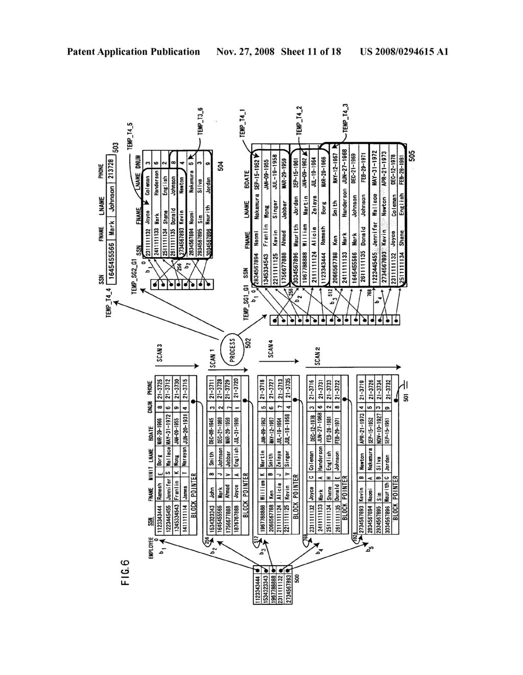 Query processing system of a database using multi-operation processing utilizing a synthetic relational operation in consideration of improvement in a processing capability of a join operation - diagram, schematic, and image 12