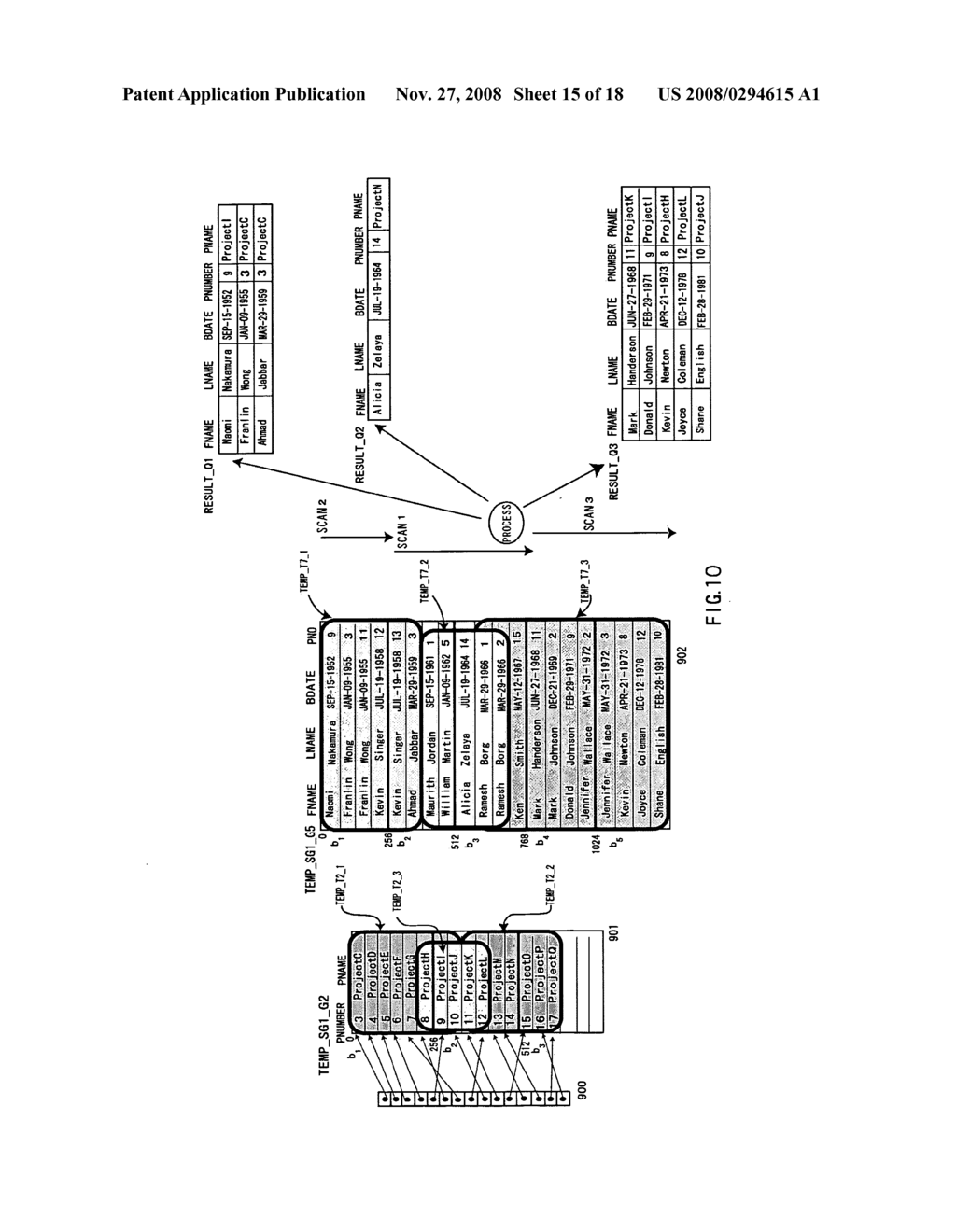 Query processing system of a database using multi-operation processing utilizing a synthetic relational operation in consideration of improvement in a processing capability of a join operation - diagram, schematic, and image 16