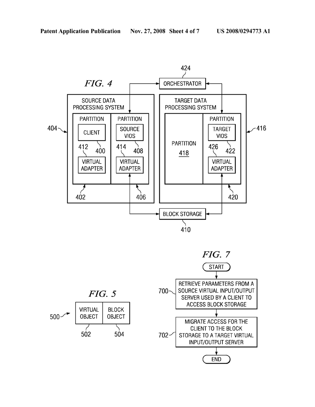 METHOD AND APPARATUS FOR MIGRATING ACCESS TO BLOCK STORAGE - diagram, schematic, and image 05