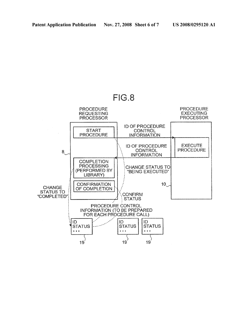 ASYNCHRONOUS REMOTE PROCEDURE CALLING METHOD AND COMPUTER PRODUCT IN SHARED-MEMORY MULTIPROCESSOR - diagram, schematic, and image 07