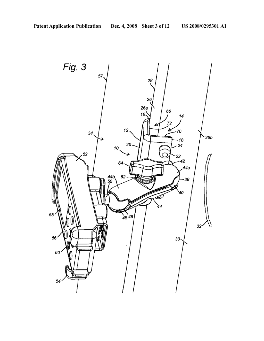 Portable aviation clamp - diagram, schematic, and image 04