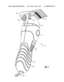 FREE PIVOTING CUTTING HEAD AND BLADE ASSEMBLY FOR HAIR CUTTER diagram and image