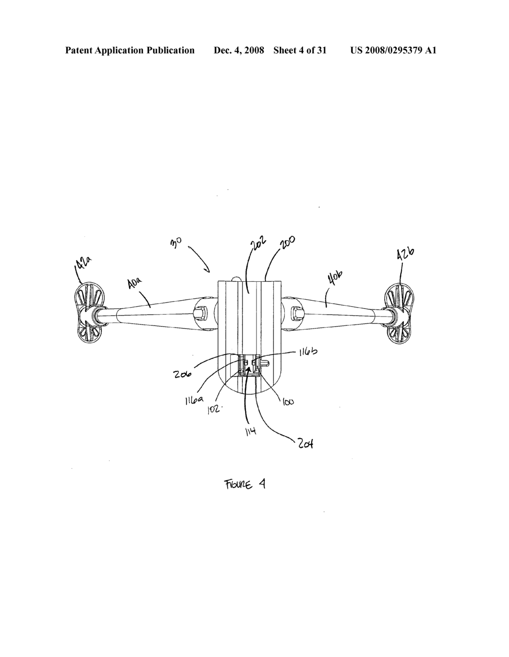 Bipod device for use with a firearm - diagram, schematic, and image 05