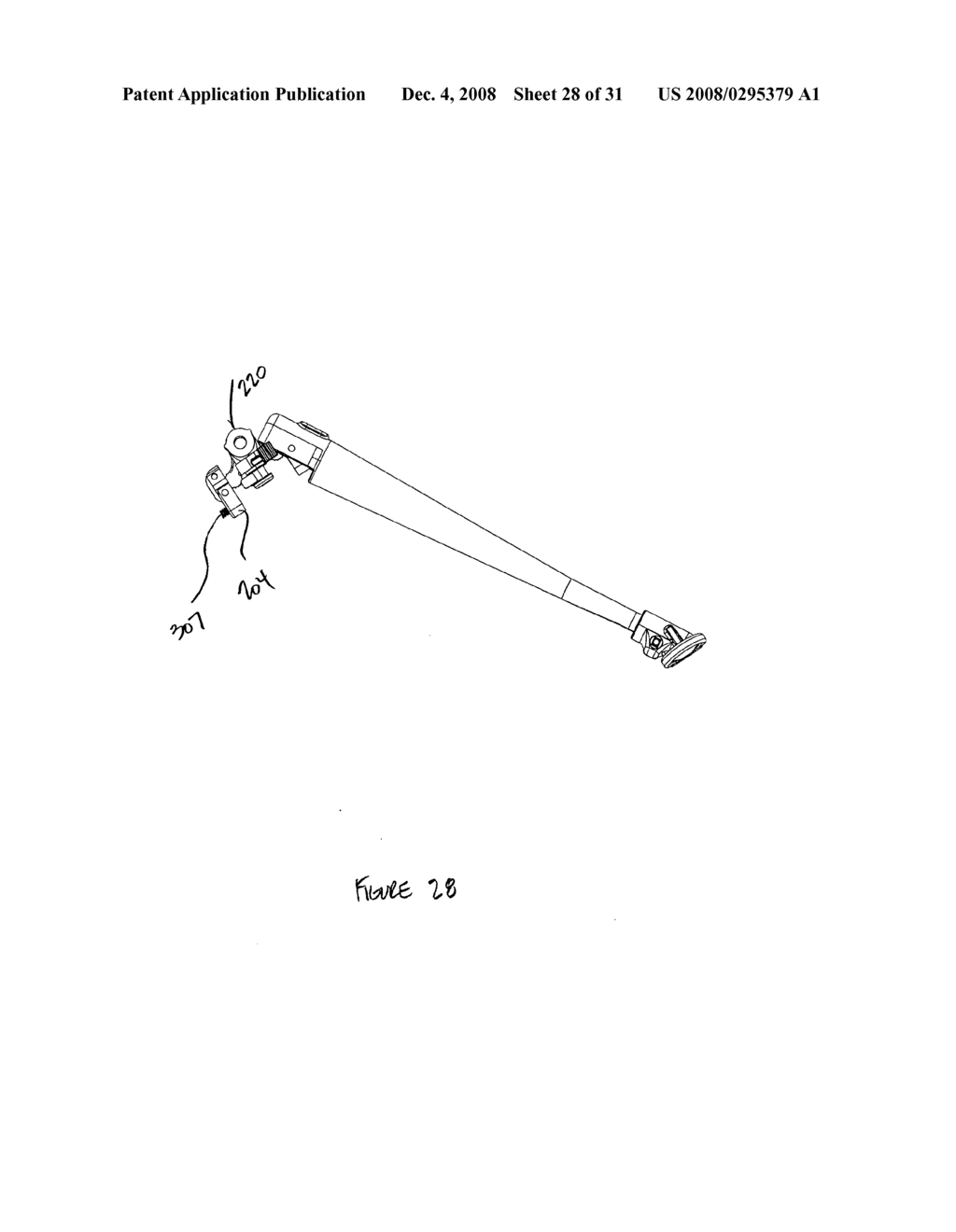 Bipod device for use with a firearm - diagram, schematic, and image 29