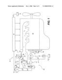 Regeneration device purged with combustion air flow diagram and image