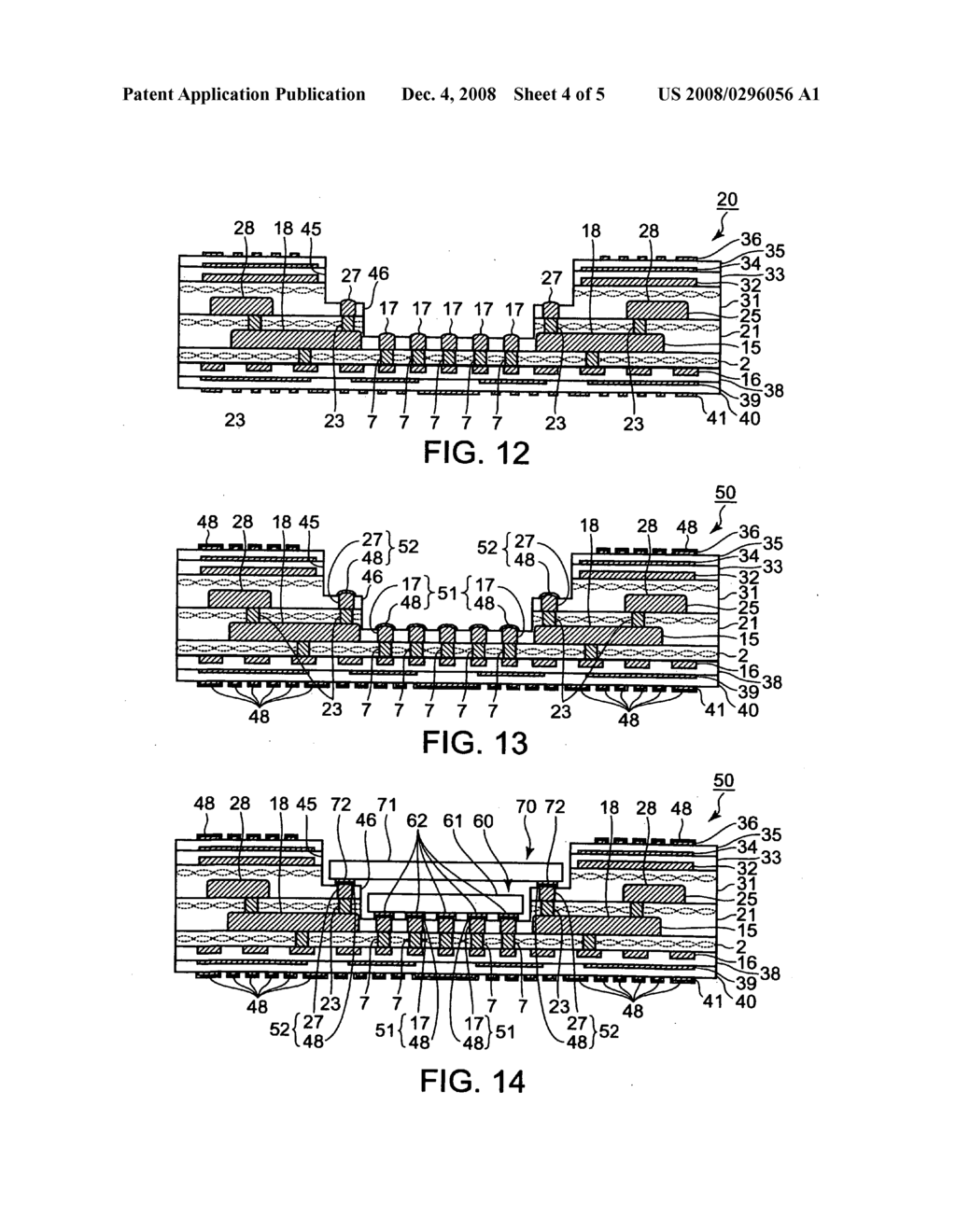 Printed circuit board, production method therefor, electronic-component carrier board using printed circuit board, and production method therefor - diagram, schematic, and image 05