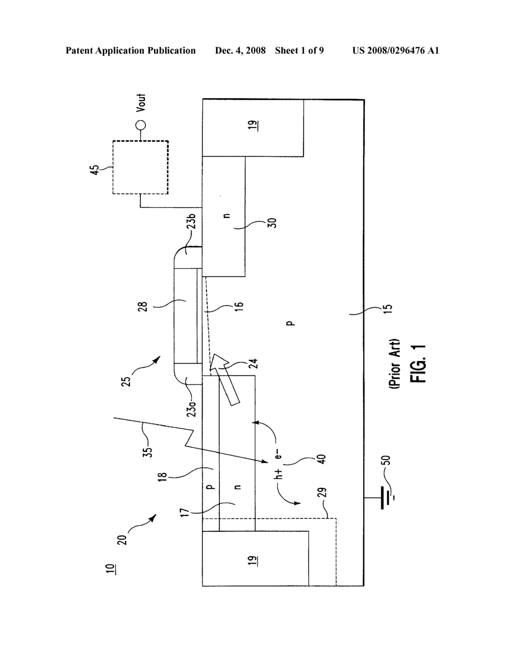 PIXEL SENSOR CELL FOR COLLECTING ELECTIONS AND HOLES - diagram, schematic, and image 02