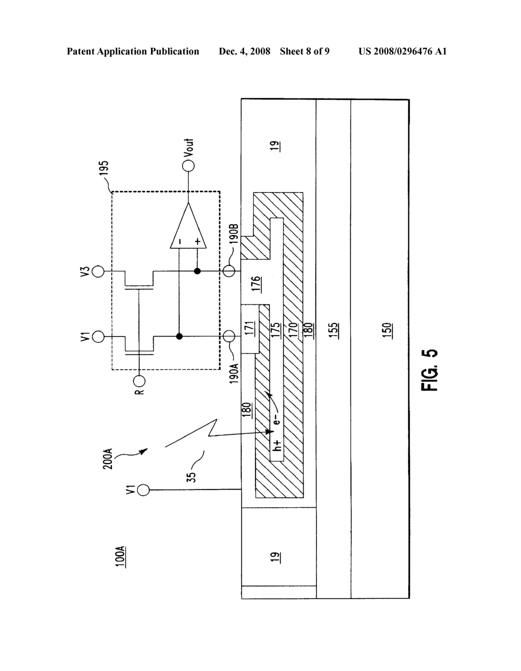 PIXEL SENSOR CELL FOR COLLECTING ELECTIONS AND HOLES - diagram, schematic, and image 09