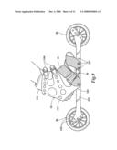 PAIR OF WHEELED SKATE-SKIS USABLE ON MOST TERRAINS diagram and image