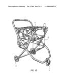 COLLAPSIBLE TRANSPORTATION DEVICE HAVING A BASKET WITH A MOVABLE FLOOR diagram and image