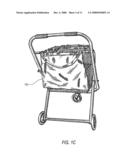 COLLAPSIBLE TRANSPORTATION DEVICE HAVING A BASKET WITH A MOVABLE FLOOR diagram and image