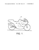 Method and device for protecting a motorcycle diagram and image