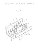 Interior parts for a vehicle diagram and image