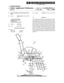 Salon chair having movable foot rest diagram and image