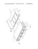 COMPUTER ENCLOSURE WITH DISK DRIVE BRACKET diagram and image