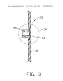 ELECTRON DEVICE HAVING METALLIC CONNECTING STRUCTURE AND METHOD FOR MAKING THE SAME diagram and image