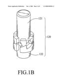 Screwless fixing assembly diagram and image