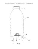 Method of Processing a Container and Base Cup Structure for Removal of Vacuum Pressure diagram and image