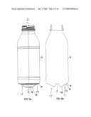 Method of Processing a Container and Base Cup Structure for Removal of Vacuum Pressure diagram and image