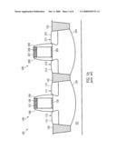 METHOD OF FORMING A SEMICONDUCTOR STRUCTURE COMPRISING AN IMPLANTATION OF IONS IN A MATERIAL LAYER TO BE ETCHED diagram and image