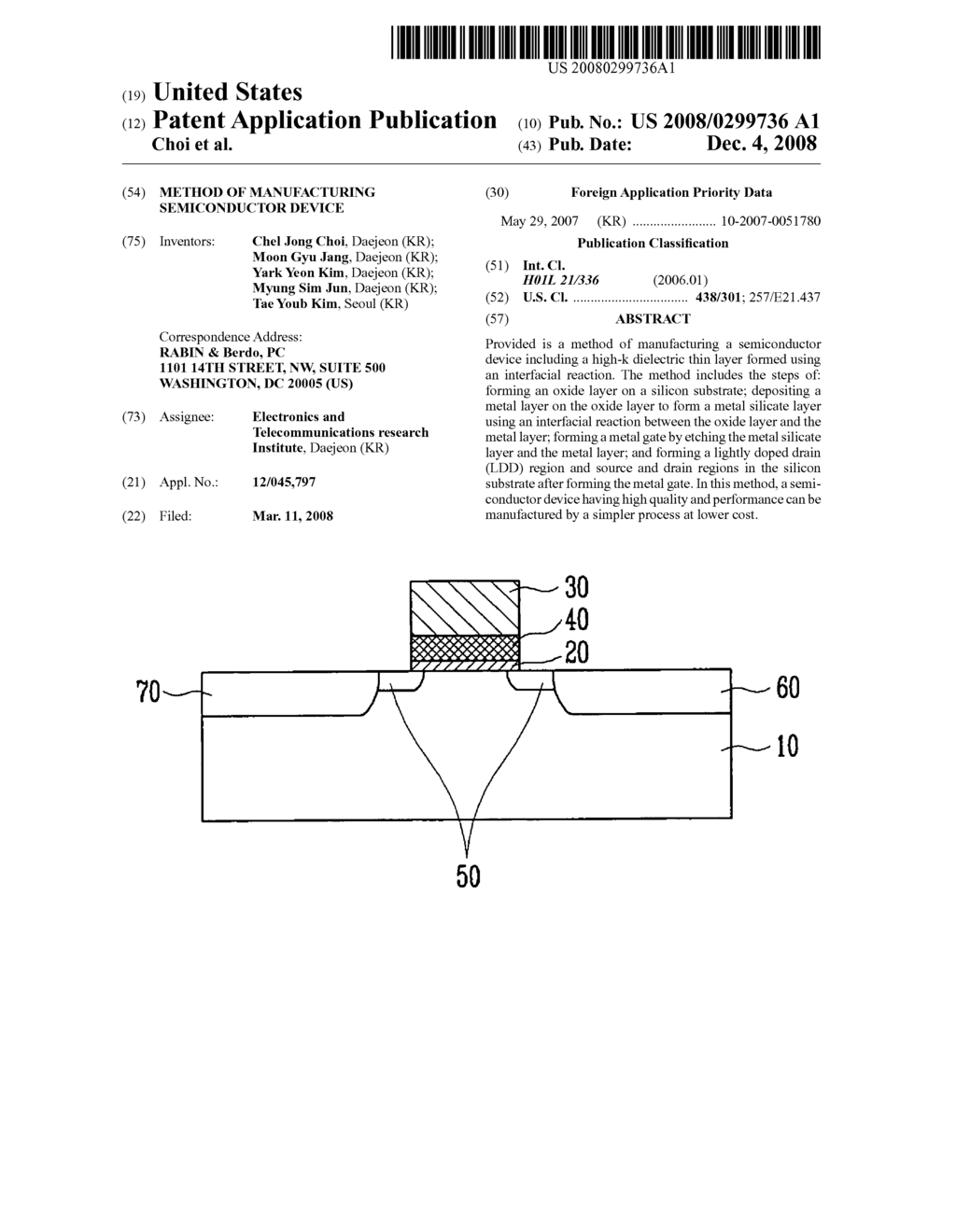 METHOD OF MANUFACTURING SEMICONDUCTOR DEVICE - diagram, schematic, and image 01